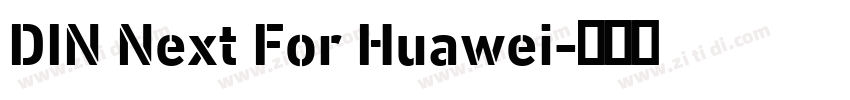 DIN Next For Huawei字体转换